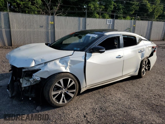 2018 Nissan Maxima SL with VIN 1N4AA6APXJC408267, listed as a Copart auction lot 61451315 with 89,680 mi miles and Salvage title. Bid and sale history available at DreamBid. Image 1.