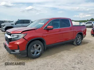 2023 Honda Ridgeline RTL z VIN 5FPYK3F52PB059331, wystawiony jako Copart lot #58774265 z przebiegiem 20 339 mil mil oraz Czysty tytuł • Clean title. Historia ofert i sprzedaży dostępna na DreamBid. Obrazek 1.