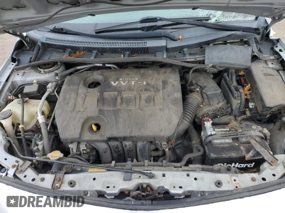 2010 Toyota Corolla with VIN 2T1BU4EE7AC280712, listed as a Copart auction lot 46148945 with 0 mi miles and Salvage Title. Bid and sale history available at carsss.com. Image 11.