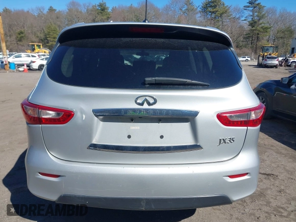 2013 Infiniti JX35 z VIN 5N1AL0MM1DC325491, wystawiony jako IAAI lot #41784006 z przebiegiem 168 557 mil mil oraz . Historia ofert i sprzedaży dostępna na DreamBid. Obrazek 16.