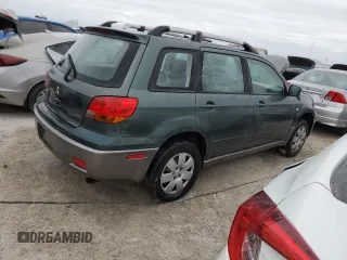 2004 Mitsubishi Outlander LS with VIN JA4LX31F54U003188, listed as a Copart auction lot 75200424 with 0 mi miles and Non Repairable. Bid and sale history available at carsss.com. Image 3.