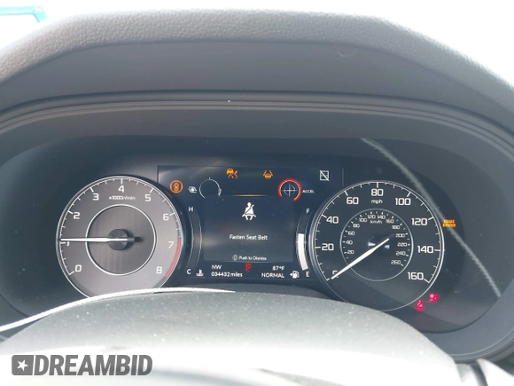 2023 Acura TLX with VIN 19UUB5F36PA002853, listed as a IAAI auction lot 42212733 with 34,432 mi miles and . Bid and sale history available at DreamBid. Image 7.