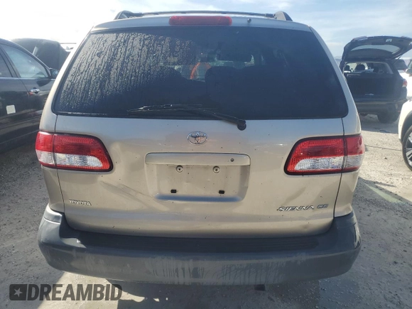 2002 Toyota Sienna CE with VIN 4T3ZF19C42U443467, listed as a Copart auction lot 75106184 with 0 mi miles and Non Repairable. Bid and sale history available at carsss.com. Image 6.