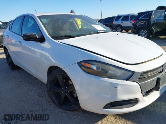 2015 Dodge Dart SXT with VIN 1C3CDFBB0FD165300, listed as a IAAI auction lot 41389305 with 102,884 mi miles. Bid and sale history available at carsss.com. Image 1.