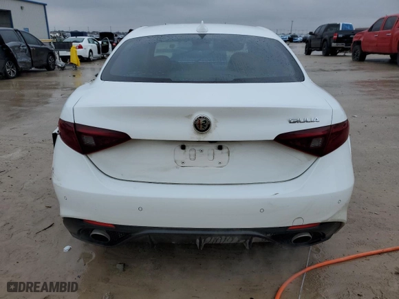 2018 Alfa Romeo Giulia with VIN ZARFAEBN3J7591484, listed as a Copart auction lot 86514884 with 94,276 mi miles and Salvage Title. Bid and sale history available at carsss.com. Image 6.