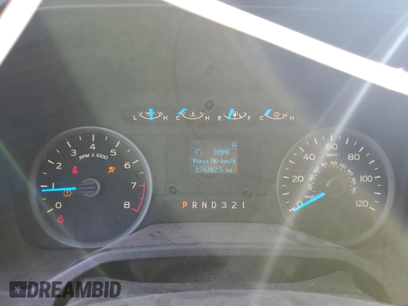 2015 Ford F-150 XL with VIN 1FTMF1C87FFB71471, listed as a Copart auction lot 42787685 with 124,782 mi miles and Salvage title. Bid and sale history available at DreamBid. Image 9.