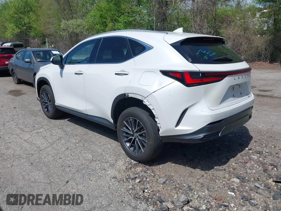 2022 Lexus NX 350 Premium with VIN 2T2GGCEZ1NC002335, listed as a IAAI auction lot 42220750 with 33,891 mi miles and . Bid and sale history available at DreamBid. Image 3.