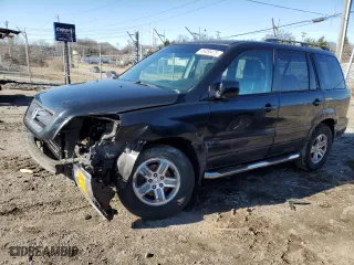 2003 Honda Pilot EX with VIN 2HKYF18633H541583, listed as a Copart auction lot 45455475 with 0 mi miles and Salvage Title. Bid and sale history available at carsss.com. Image 1.