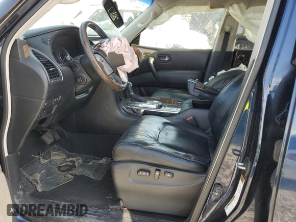 2015 Infiniti QX80 with VIN JN8AZ2NF6F9574713, listed as a Copart auction lot 52561015 with Not provided miles and Salvage title. Bid and sale history available at DreamBid. Image 7.