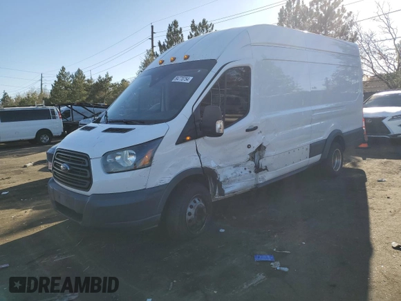 2016 Ford Transit Cargo with VIN 1FTBF4XG7GKA26157, listed as a Copart auction lot 84770754 with 137,282 mi miles and Salvage Title. Bid and sale history available at carsss.com. Image 1.