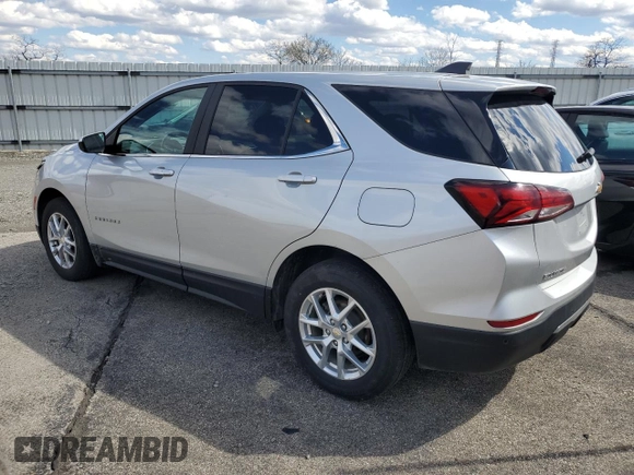 2022 Chevrolet Equinox LT with VIN 2GNAXTEVXN6133456, listed as a Copart auction lot 49887245 with 154,437 mi miles and Clean Title. Bid and sale history available at carsss.com. Image 2.
