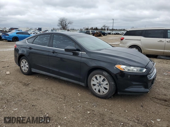 2016 Ford Fusion S with VIN 3FA6P0G71GR345370, listed as a Copart auction lot 44597195 with 0 mi miles and Salvage Title. Bid and sale history available at carsss.com. Image 4.