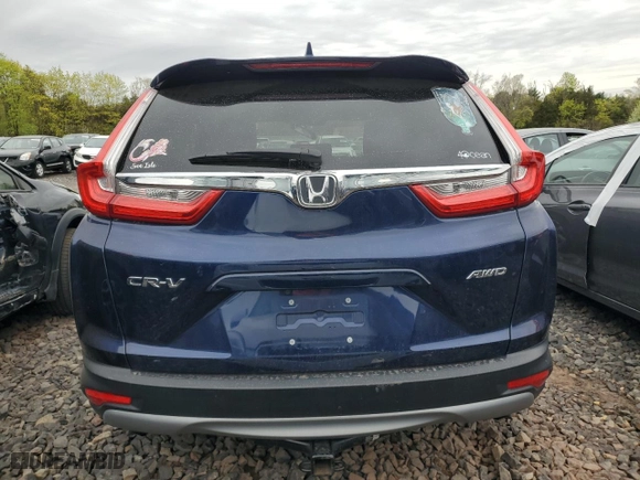2018 Honda CR-V EX with VIN 2HKRW2H50JH603178, listed as a Copart auction lot 53345175 with 27,295 mi miles and Salvage Title. Bid and sale history available at carsss.com. Image 6.