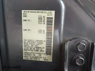 2014 Nissan Maxima 3.5 SV w/Premium Pkg with VIN 1N4AA5AP5EC448076, listed as a IAAI auction lot 41843434 with 133,761 mi miles. Bid and sale history available at carsss.com. Image 9.