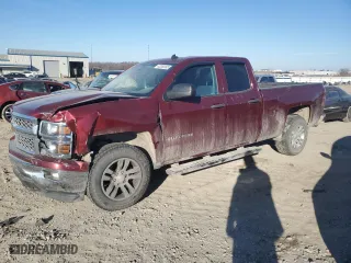 2014 Chevrolet Silverado 1500 LT with VIN 1GCRCREC8EZ198643, listed as a Copart auction lot 42260265 with 165,534 mi miles and Salvage Title. Bid and sale history available at carsss.com. Image 1.