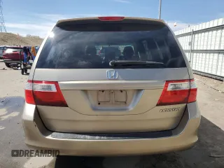 2005 Honda Odyssey EX-L with VIN 5FNRL38785B093344, listed as a Copart auction lot 53192505 with Not provided miles and Salvage title. Bid and sale history available at DreamBid. Image 6.