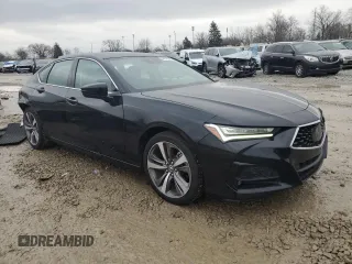 2021 Acura TLX w/Advance Package with VIN 19UUB5F65MA008830, listed as a Copart auction lot 44118595 with 29,265 mi miles and Salvage Title. Bid and sale history available at carsss.com. Image 4.