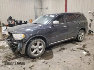2012 Dodge Durango Citadel with VIN 1C4RDJEG1CC205028, listed as a Copart auction lot 46345335 with 160,020 mi miles and Non Repairable. Bid and sale history available at DreamBid. Image 1.