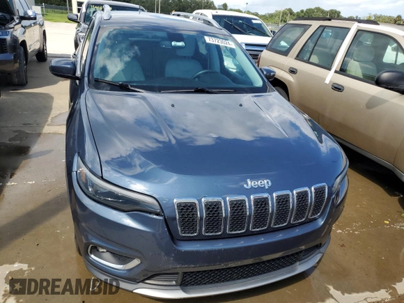 2019 Jeep Cherokee Limited with VIN 1C4PJLDB7KD434047, listed as a Copart auction lot 73723024 with Not provided miles and Non repairable. Bid and sale history available at DreamBid. Image 5.