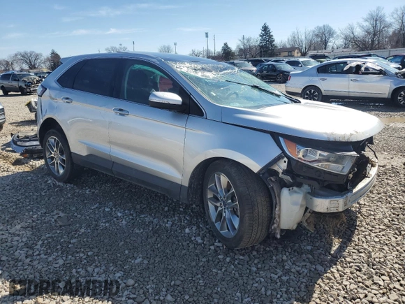 2016 Ford Edge Titanium with VIN 2FMPK4K94GBB49043, listed as a Copart auction lot 44937045 with 95,754 mi miles and Salvage Title. Bid and sale history available at carsss.com. Image 4.