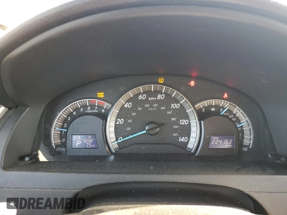 2012 Toyota Camry L with VIN 4T1BF1FK7CU141226, listed as a Copart auction lot 53073945 with 224,162 mi miles and Salvage Title. Bid and sale history available at carsss.com. Image 9.