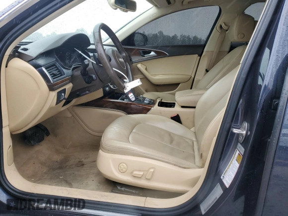 2015 Audi A6 Premium Plus with VIN WAUGFAFC5FN033265, listed as a Copart auction lot 58233495 with 123,547 mi miles and Clean title. Bid and sale history available at DreamBid. Image 7.