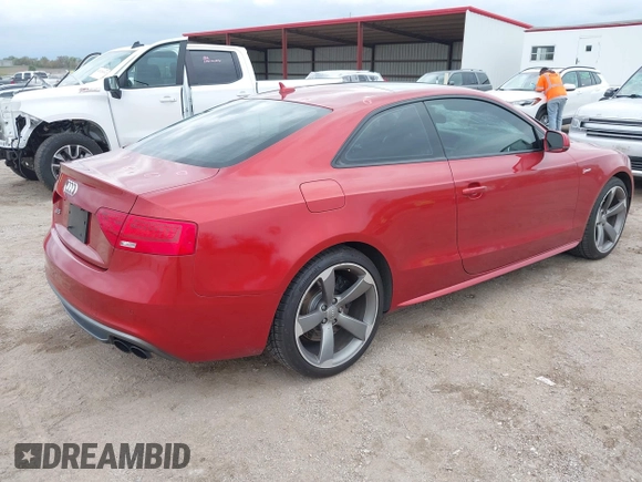 2014 Audi S5 Prestige z VIN WAUVGAFR9EA059415, wystawiony jako IAAI lot #42136897 z przebiegiem 95 667 mil mil oraz . Historia ofert i sprzedaży dostępna na DreamBid. Obrazek 4.