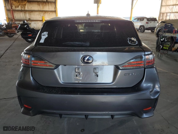 2015 Lexus CT 200h Hybrid with VIN JTHKD5BH4F2236532, listed as a Copart auction lot 49185435 with 116421 miles and Salvage Title. Bid and sale history available at carsss.com. Image 6.