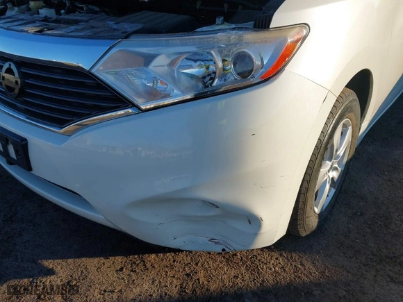 2012 Nissan Quest SL with VIN JN8AE2KP7C9049440, listed as a IAAI auction lot 41387304 with 72,797 mi miles. Bid and sale history available at carsss.com. Image 14.