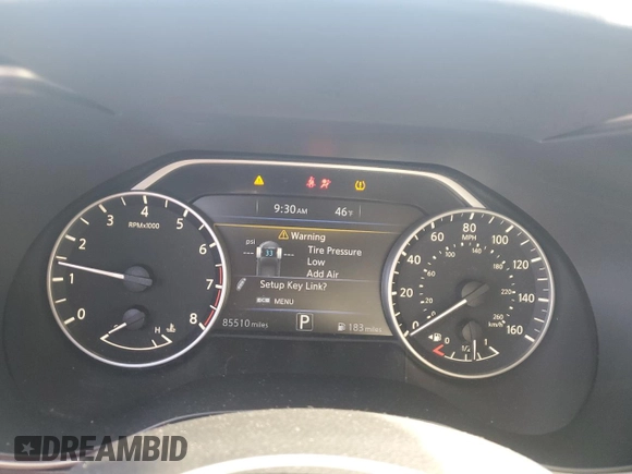 2016 Nissan Maxima S with VIN 1N4AA6AP1GC375135, listed as a Copart auction lot 49448485 with 85,510 mi miles and Salvage Title. Bid and sale history available at DreamBid. Image 9.