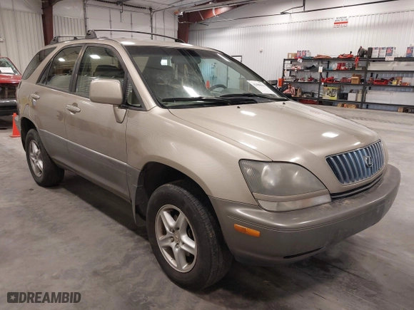 1999 Lexus RX 300 Luxury SUV with VIN JT6HF10U1X0013464, listed as a IAAI auction lot 42088616 with 254,653 mi miles. Bid and sale history available at carsss.com. Image 1.