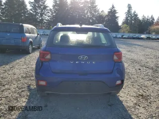 2020 Hyundai Venue SEL with VIN KMHRC8A30LU018500, listed as a Copart auction lot 54141175 with 42,945 mi miles and Salvage Title. Bid and sale history available at carsss.com. Image 6.