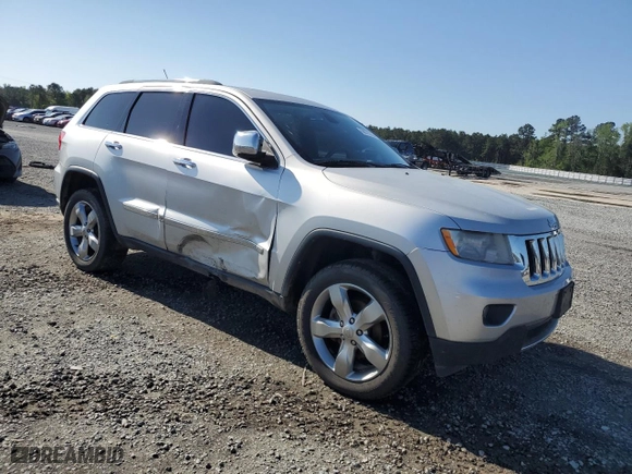 2012 Jeep Grand Cherokee Overland with VIN 1C4RJFCG5CC272580, listed as a Copart auction lot 50075735 with 209,368 mi miles and Salvage Title. Bid and sale history available at carsss.com. Image 4.