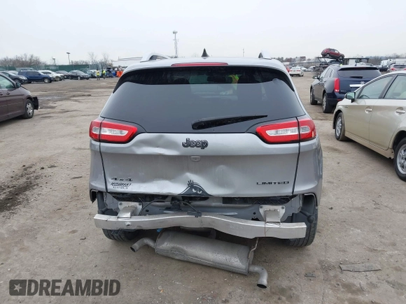 2017 Jeep Cherokee Limited with VIN 1C4PJMDS4HW597175, listed as a IAAI auction lot 41525358 with 87,227 mi miles. Bid and sale history available at carsss.com. Image 17.