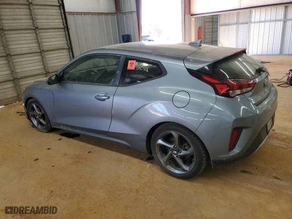 2019 Hyundai Veloster 2.0 Premium with VIN KMHTG6AF9KU012802, listed as a Copart auction lot 46091975 with 0 mi miles and Salvage Title. Bid and sale history available at carsss.com. Image 2.