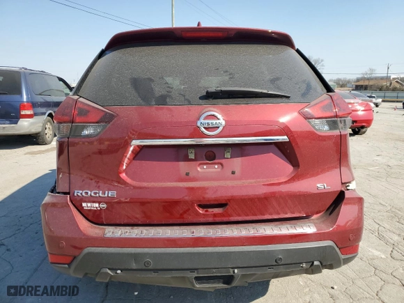 2019 Nissan Rogue SL with VIN 5N1AT2MT1KC821634, listed as a Copart auction lot 48713605 with 85,487 mi miles and Salvage Title. Bid and sale history available at carsss.com. Image 6.