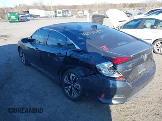 2017 Honda Civic Sedan EX-L with VIN 19XFC1F75HE022400, listed as a IAAI auction lot 41677489 with 157,237 mi miles. Bid and sale history available at carsss.com. Image 3.