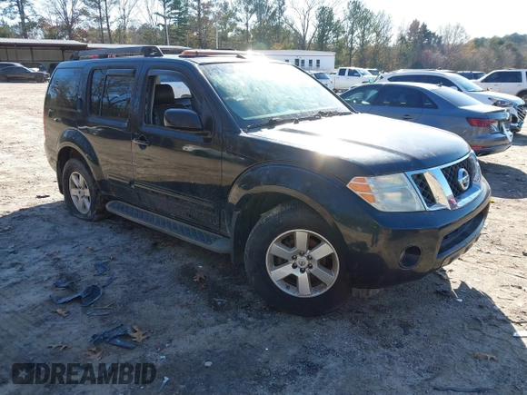 2008 Nissan Pathfinder S with VIN 5N1AR18U18C613323, listed as a IAAI auction lot 41143509 with 129,597 mi miles. Bid and sale history available at carsss.com. Image 1.