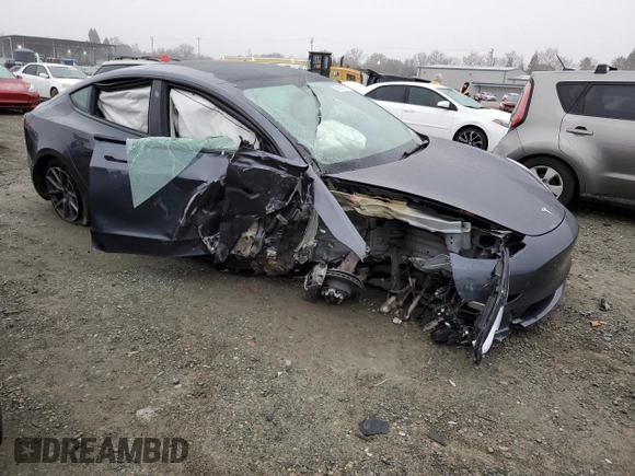 2023 Tesla Model 3 with VIN 5YJ3E1EA4PF426968, listed as a Copart auction lot 85933574 with Not Provided miles and Salvage Title. Bid and sale history available at DreamBid. Image 4.