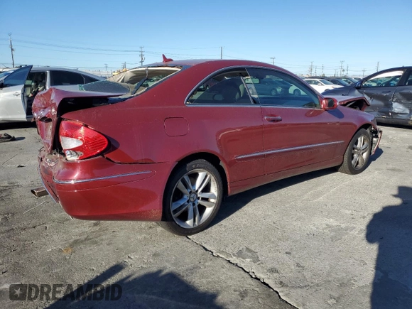 2007 Mercedes-Benz CLK 350 with VIN WDBTJ56H37F213910, listed as a Copart auction lot 78268504 with 109,569 mi miles and Salvage Title. Bid and sale history available at DreamBid. Image 3.