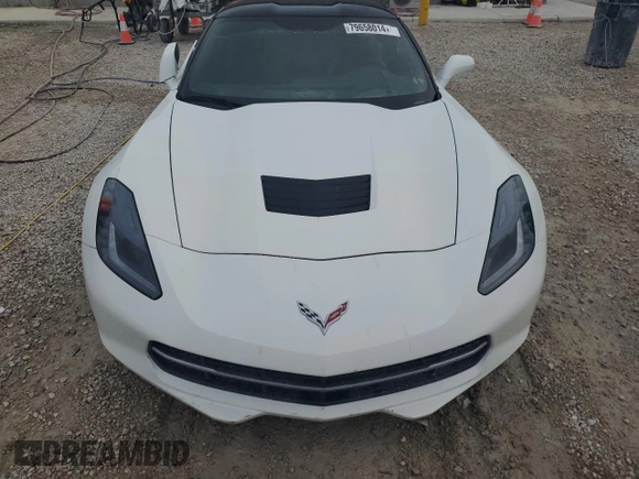 2014 Chevrolet Corvette Z51 3LT with VIN 1G1YM2D73E5105712, listed as a Copart auction lot 79658014 with 19,347 mi miles and Salvage title. Bid and sale history available at DreamBid. Image 5.