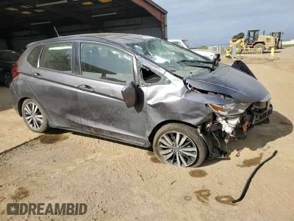 2020 Honda Fit EX with VIN 3HGGK5H8XLM705777, listed as a Copart auction lot 50564655 with 53,215 mi miles and Salvage Title. Bid and sale history available at carsss.com. Image 4.