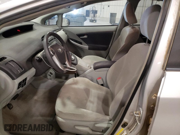 2011 Toyota Prius I with VIN JTDKN3DU9B1474504, listed as a Copart auction lot 53330175 with 81,294 mi miles and Salvage Title. Bid and sale history available at DreamBid. Image 7.