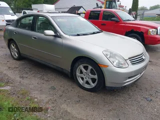 2004 Infiniti G35 w/Leather z VIN JNKCV51FX4M718425, wystawiony jako IAAI lot #42516639 z przebiegiem 177 283 mil mil oraz . Historia ofert i sprzedaży dostępna na DreamBid. Obrazek 1.