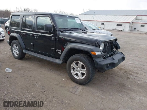 2018 Jeep Wrangler Unlimited Sport с VIN 1C4HJXDGXJW189576, выставлен на аукционе IAAI как лот 41906106 с пробегом 60 463 миль миль и . История ставок и продаж доступна на DreamBid. Изображение 1.