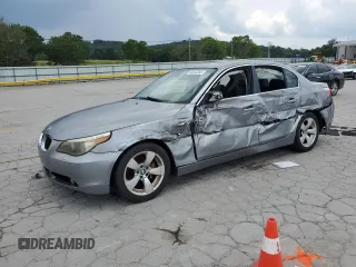 2007 BMW 5 Series 530i with VIN WBANE73547CM48190, listed as a Copart auction lot 60933365 with 206,763 mi miles and Salvage title. Bid and sale history available at DreamBid. Image 1.