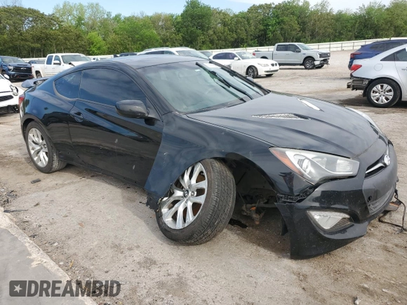 2014 Hyundai Genesis Coupe Premium with VIN KMHHT6KD4EU115015, listed as a Copart auction lot 54055895 with 199,541 mi miles and Salvage title. Bid and sale history available at DreamBid. Image 4.