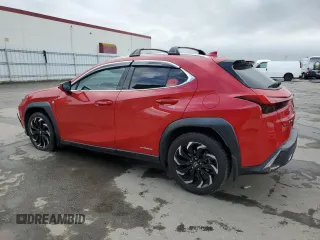 2021 Lexus UX with VIN JTHE9JBH9M2045144, listed as a Copart auction lot 43860725 with 73,246 mi miles and Salvage Title. Bid and sale history available at carsss.com. Image 2.