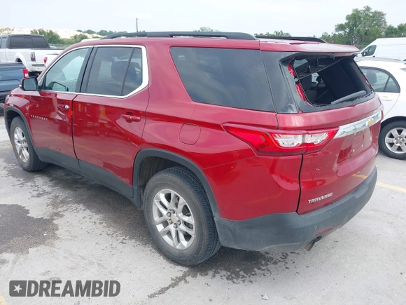 2019 Chevrolet Traverse LT Cloth with VIN 1GNERGKW3KJ317815, listed as a IAAI auction lot 42139041 with 95,715 mi miles and . Bid and sale history available at DreamBid. Image 3.