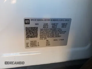 2024 GMC Terrain AT4 with VIN 3GKALYEG1RL142507, listed as a Copart auction lot 75747674 with 20,815 mi miles and Salvage Title. Bid and sale history available at DreamBid. Image 16.